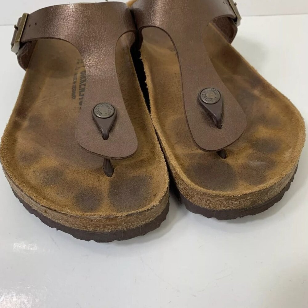Birkenstock Gizeh copper metallic brown